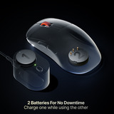 SteelSeries Sensei Pro gaming muis Zwart, 100 - 42.000 DPI, 8K, UWB / 6 GHz