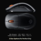 SteelSeries Sensei Pro gaming muis Zwart, 100 - 42.000 DPI, 8K, UWB / 6 GHz