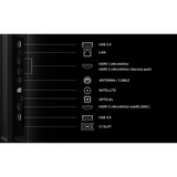 TCL 43QLED780L 4K Ultra HD Smart TV 43" Zwart, 3x HDMI, USB-A, LAN, WiFi 5, BlueTooth, USB-A