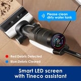 Tineco Floor One S7 Flashdry Pet nat- en droogstofzuiger & vloerreiniger nat- en droogzuiger Zwart/wit, Stofzuigen en dweilen | oplaadbaar | iLoop Smart Sensor | FlashDry | app