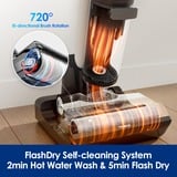 Tineco Floor One S7 Flashdry Pet nat- en droogstofzuiger & vloerreiniger nat- en droogzuiger Zwart/wit, Stofzuigen en dweilen | oplaadbaar | iLoop Smart Sensor | FlashDry | app