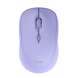 Trust Yvi+ Draadloze Muis Compact Paars, 800-1600 Dpi, 2.4GHz, Bluetooth, Stille Knoppen 