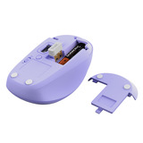 Trust Yvi+ Draadloze Muis Compact Paars, 800-1600 Dpi, 2.4GHz, Bluetooth, Stille Knoppen 