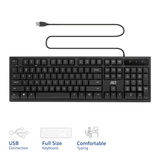 ACT Connectivity Business toetsenbord USB Zwart, US lay-out (QWERTY), Membraan, 100%