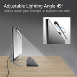 ACT Connectivity Dimbare Monitor LED Lichtbalk led-bar Zwart, USB-voeding, 3000K-6500K