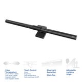 ACT Connectivity Dimbare Monitor LED Lichtbalk led-bar Zwart, USB-voeding, 3000K-6500K