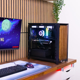 ALTERNATE Thunderstorm Pro Ryzen 7 – RTX 5070 Ti Limited edition gaming pc Zwart/houtkleur | R7 9800X3D | RTX 5070 Ti | 16 GB | 1 TB SSD