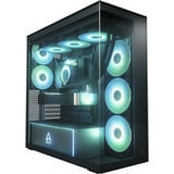 ARCTIC Xtender midi tower behuizing Zwart | 2x USB-A | 1x USB-C | RGB | Tempered Glass
