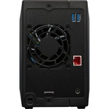 Asustor Drivestor 2 Pro Gen2 incl. 2x WD Red Plus 4 TB harde schijf nas Zwart, USB