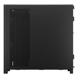 Corsair FRAME 5000D WOOD RS midi tower behuizing Zwart/houtkleur | 3x USB-C | Tempered Glass