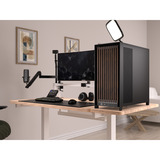 Corsair FRAME 5000D WOOD RS midi tower behuizing Zwart/houtkleur | 3x USB-C | Tempered Glass