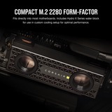 Corsair MP700 PRO SE Hydro X 4 TB SSD Zwart, PCIe 5.0 x4 | NVMe 2.0 | M.2 2280, mit Wasserkühlungs-Block
