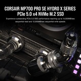 Corsair MP700 PRO SE Hydro X 4 TB SSD Zwart, PCIe 5.0 x4 | NVMe 2.0 | M.2 2280, mit Wasserkühlungs-Block