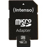 Intenso microSDHC 16GB Class 10 geheugenkaart incl. SD adapter