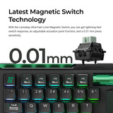 Lemokey L0 HE One Handed Magnetic Switch Gaming Keyboard Zwart, US lay-out, RGB, Nuclear PBT, 8K, Knob