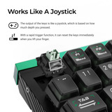 Lemokey L0 HE One Handed Magnetic Switch Gaming Keyboard Zwart, US lay-out, RGB, Nuclear PBT, 8K, Knob