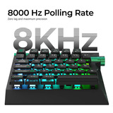 Lemokey L0 HE One Handed Magnetic Switch Gaming Keyboard Zwart, US lay-out, RGB, Nuclear PBT, 8K, Knob