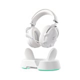 MCHOSE V9 Turbo+ Magnetic Wireless  over-ear gaming headset Wit/zilver, Nintendo Switch, PlayStation 4, PlayStation 5, Mobiel, Pc, 2.4G / Bluetooth / USB