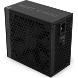 NZXT C1000 Gold ATX 3.1, 1000 Watt voeding  Zwart, 1x 12VHPWR, 3x PCIe, kabelmanagement