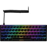 Sharkoon SKILLER SGK50 S4, gaming toetsenbord Zwart, US lay-out, Kailh Red, RGB leds, Hot-swappable, 60%