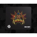 SteelSeries QcK L x Call of Duty: Monkey Bomb Edition gaming muismat Zwart, Large, Inclusief in-game Weapon Charm