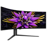 TCL 57R94 Dual 4K QD-Mini LED Monitor 57" UltraWide Zwart, 1x DisplayPort, 2x HDMI, 1x USB-C, 4x USB-A, 120 Hz
