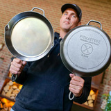 The Windmill PitmasterX Hand polished skillet met steel bak-/braadpan 30 cm