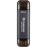 Transcend ESD310 Portable 256 GB externe SSD Zwart, USB-A 3.2 (10 Gbit/s) | USB-C 3.2 (10 Gbit/s)