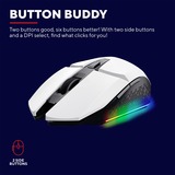 Trust GXT 110 Felox Draadloze Gaming Muis met LED-verlichting Wit, RGB | 800 - 4800 dpi