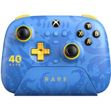 8BitDo Ultimate 3-mode Controller for Xbox - Rare 40th Anniversary Edition Blauw/goud, Xbox Series X|S, Xbox One, Pc, Bluetooth / USB-C / 2.4 GHz	