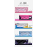 ATK RS6 Ultra+ Series Aluminum Magnetic Switch Keyboard - Rosy Fairy Lichtroze, US lay-out (QWERTY), 80% (TKL)