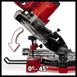 EINHELL TE-MS 18/8 Li-Solo Accu Afkort-/Verstekzaag afkort- en verstekzaag Rood, Accu en oplader niet inbegrepen