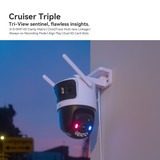 Imou Cruiser Triple beveiligingscamera Wit, 11MP (3840×2160), Wifi 6