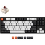 Keychron C1-H3, toetsenbord Zwart/wit, US lay-out, Gateron G Pro Brown, RGB leds, TKL, ABS Double Shot, hot swap