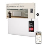 Mill Steel WiFi paneelverwarming PA1500WIFI4A, 1500 Watt convector Wit, wifi 2,4 GHz (wifi 6), Bluetooth 5.2, Zigbee 3.0 + App