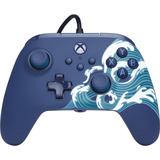 PowerA Advantage controller met kabel voor de Xbox Series X|S - Watergolf Azuurblauw, Xbox Series X|S, Xbox One, Pc