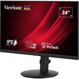 ViewSonic VA2408-HDJ Ergonomische monitor 23.8" Zwart (mat), 1x DisplayPort, 1x HDMI, 1x VGA