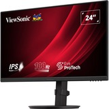 ViewSonic VA2408-HDJ Ergonomische monitor 23.8" Zwart (mat), 1x DisplayPort, 1x HDMI, 1x VGA