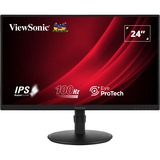 ViewSonic VA2408-HDJ Ergonomische monitor 23.8"  Zwart (mat), 1x HDMI, 1x Display Port, VGA, 100 Hz