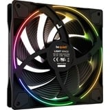 be quiet! Light Wings PWM high-speed RGB case fan Zwart, 140 x 140 x 25 mm