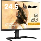iiyama G-Master Gold Phoenix GB2590HSU-B5 24.5" gaming monitor Zwart (mat), 240Hz, HDMI, DisplayPort, USB, Audio, AMD Free-Sync