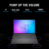 ASUS ROG Zephyrus G16 GU605CP-QR103W 16"  gaming laptop Grijs | Core Ultra 9 285H | RTX 5070 | 32 GB | 1 TB SSD