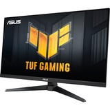 ASUS TUF Gaming VG328QA1A 31.5" monitor Zwart/zilver, 170Hz, HDMI, DisplayPort Audio, AMD FreeSync