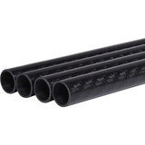 Alphacool Carbon HardTube13mm 4x 80cm bk buis Zwart