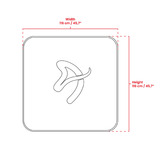 Arozzi ZONA Quattro Floor Pad - Black Gold beschermingsmat Zwart/goud