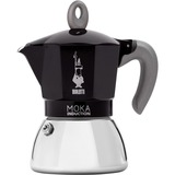Bialetti Moka Induction 6934 espressomachine Zwart/zilver, 4-kops