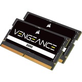 Corsair Vengeance 32 GB DDR5-5600 (2x 16 GB) laptopgeheugen Zwart, CMSX32GX5M2A5600C48, SO-DIMM