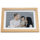 Denver PFF-1042LWMK2 Digitale fotolijst 10.1'' Houtkleur, 16 GB, USB-C, Wi-Fi