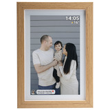 Denver PFF-1042LWMK2 Digitale fotolijst 10.1'' Houtkleur, 16 GB, USB-C, Wi-Fi