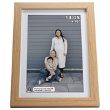 Denver PFF-1042LWMK2 Digitale fotolijst 10.1'' Houtkleur, 16 GB, USB-C, Wi-Fi